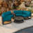 Bergeron 4 - Person Patio Conversation Set with Cushions-60014774-65002098