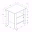 Table d'appoint, table d'appoint, table de bout, table de chevet, lampe, rangement stratifié noir, transitionnel-1848230402