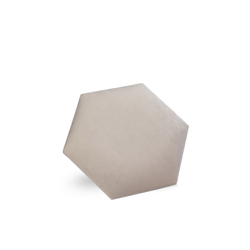 Velours luxueux en hexagone, Crème
