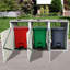 Remise extérieure pour bacs gris - 3 poubelles à gratter