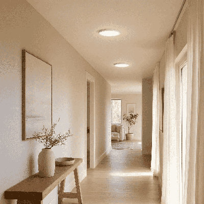 Raed LED Flush Mount in White
