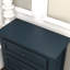 Blue Nightstand with Three Drawers, Fully Assembled-987399244
