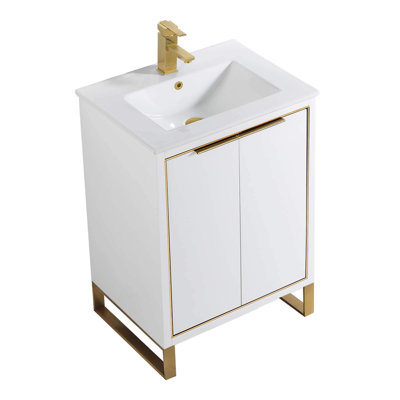 Ensemble de meuble-lavabo simple 24 po 24 po