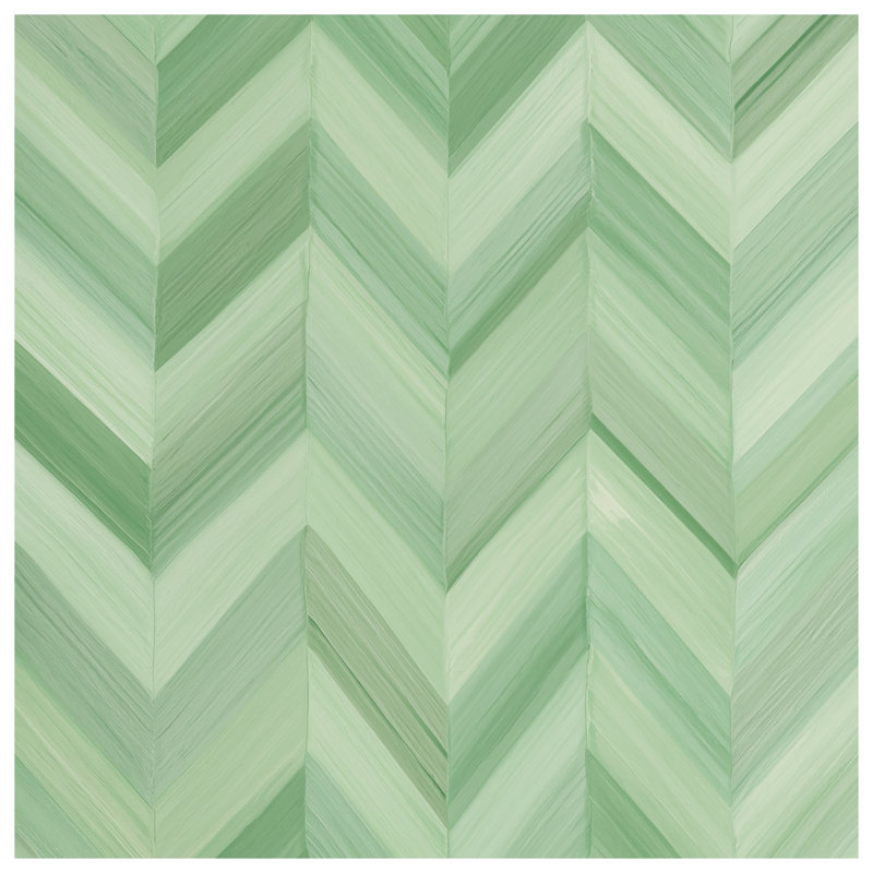 Green Chevron Pattern Duvet Covers, King