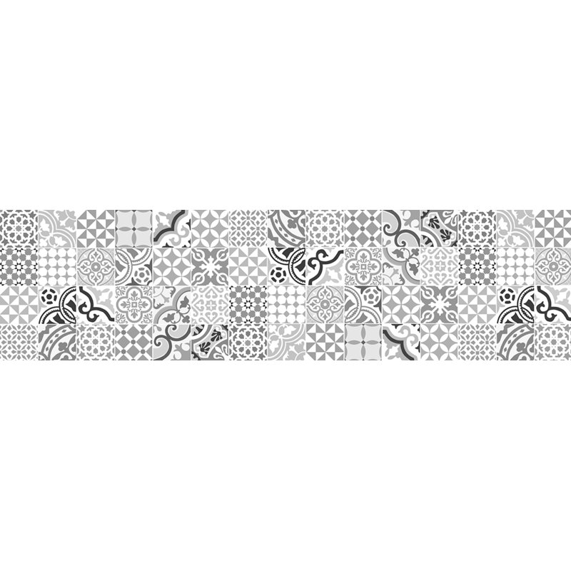 Alantra Vinyl Machine Printed Area Rug, Runner 66 x 250cm