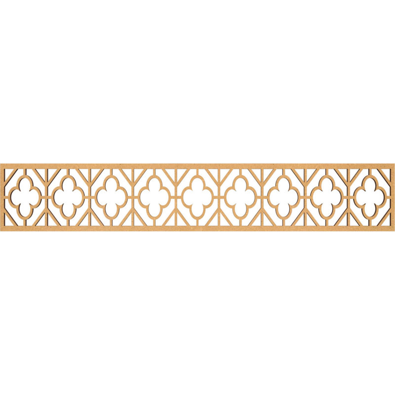 Moulure Hazelton, H 8 po x l 46,625 po x P 0,375 po, Bois aggloméré brut