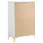 Commode rectangulaire blanche à 5 tiroirs Karena