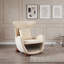 Fauteuil d'appoint avec coin pour animaux de compagnie et compartiment de rangement, sièges de salon rembourrés et moelleux-133491331