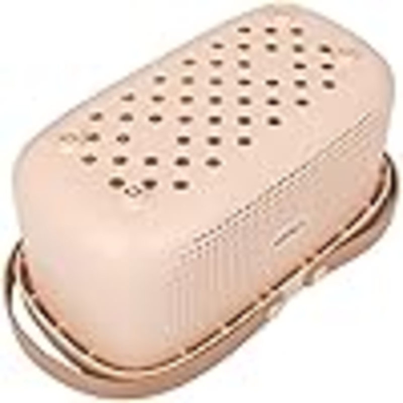 Panier de rangement en plastique avec poignée,  L 7 po x P 6 po, Rose