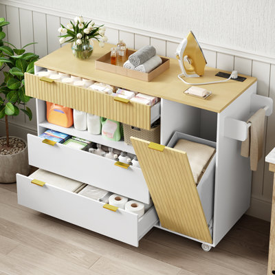Particle Board / Chipboard Cabinet Laundry Hamper