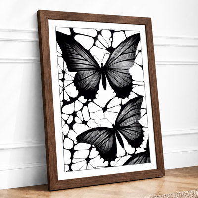 Twin Butterflies Minimalist - Print
