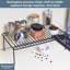 Buckingham Jar Holder Rack Black Kitchen Cupboard Shelf Storage Organiser-591344303