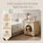 2-in-1 Dog Crate End Table Solid Wood Pet Furniture with Cushion for Small Dogs