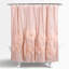 Rideau de douche, l 72 po x L 72 po, Rideau de salle de bain à volants - Rideaux de douche en tissu rose - Coquete Decor