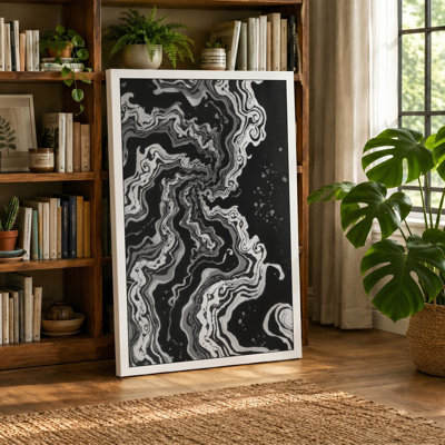 Flowing Currents Abstract - Wrapped Canvas