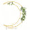 Half Crescent Moon Wedding Arch Backdrop Stand, 6.9FT Party Ceremony Arch Gold Metal Moon Arch Frame