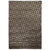 Metro-Velvet Geometric Area Rug in Khaki