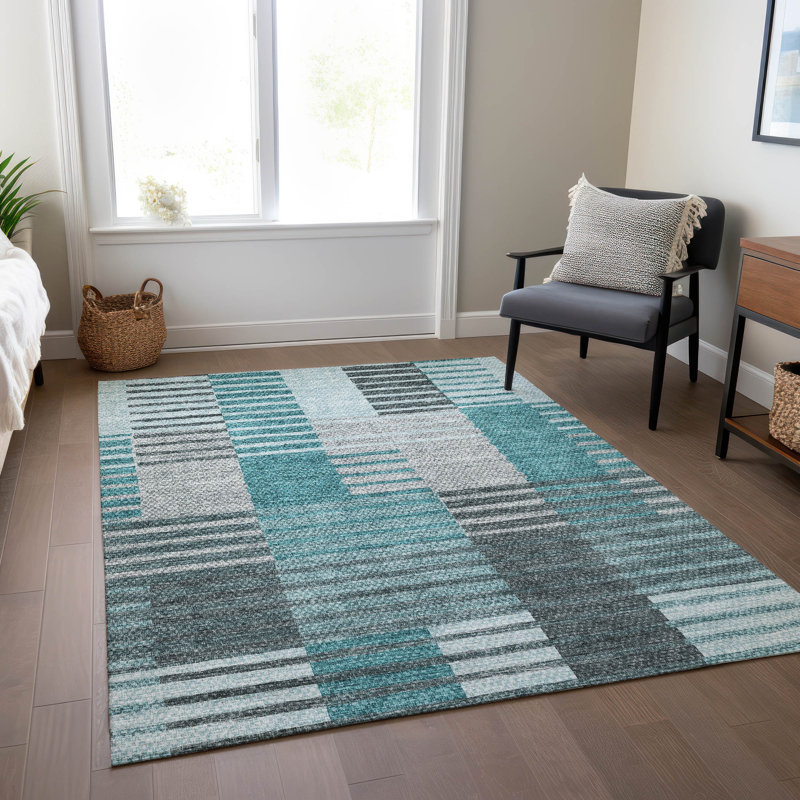 Tapis intérieur / extérieur Karsyn avec envers antidérapant, Rectangle 2 pi 6 po x 3 pi 10 po