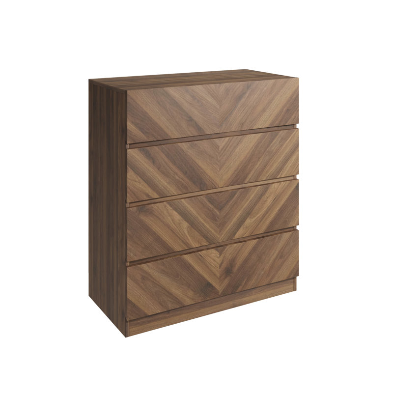 Kascha 77cm W Chest of Drawers, Brown
