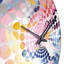 «Colorful Paint Swirl Bliss - Horloge murale abstraite»-101233846