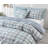 SLEEPBELLA Comforter King Size, 600 Thread Count Cotton Reversible Grey Buffalo Pattern Grey Plaid Comforter Sets,Down Alternative Bedding Set 3Pcs (King, Grey Plaid)-122432894-122432891