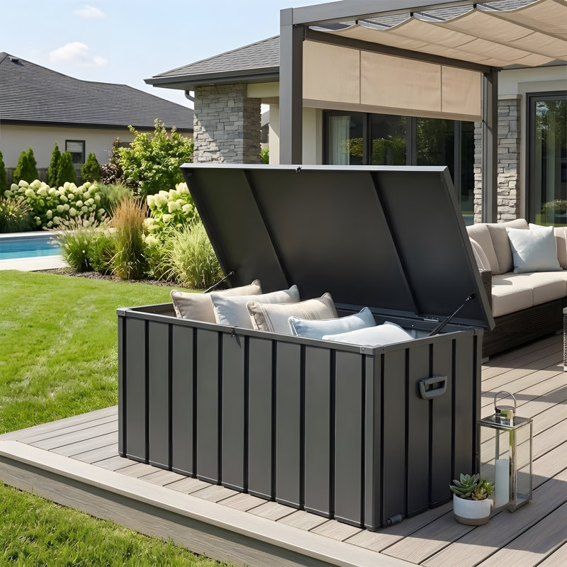 150 gallons Boîte de rangement extérieure résistante aux intempéries