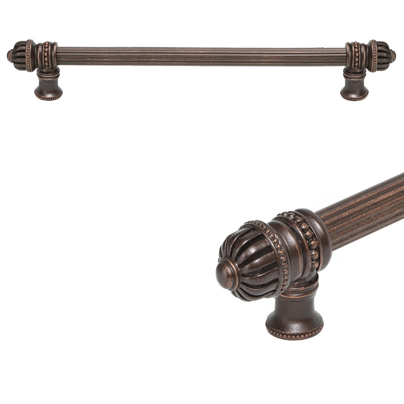 Cage à cricket avec petit faîteau à poignée longue 5/8 po, 12", Bronze frotté à l'huile
