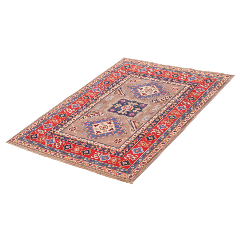 Tapis unique en laine noué à la main 4 pi 1 po x 5 pi 7 po nouvel âge Lewistown