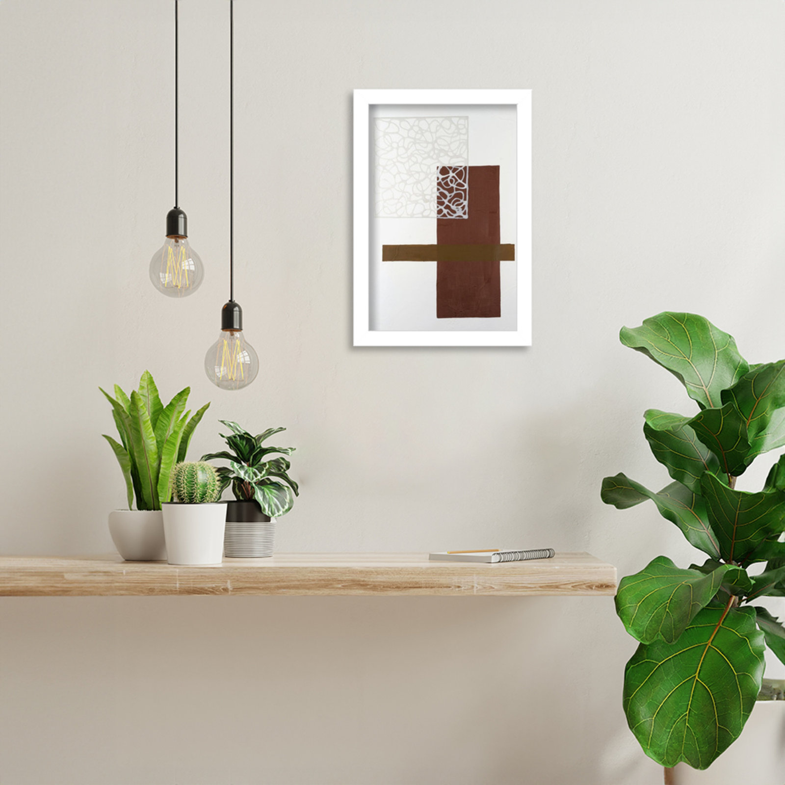 Nooks and Crannies No. 4 Print, 13" H x 9" W, White