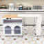 Rolling Kitchen Island with Extended Table, Kitchen Island with LED Light, Power Outlets and Storage-341179005