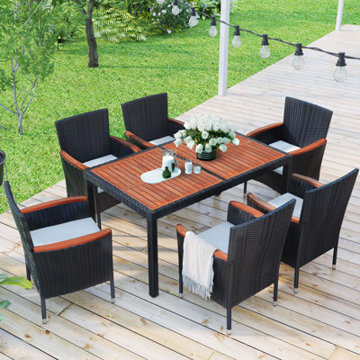 Ensemble repas d'extérieur 7 pièces 7 pièces