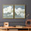 Impression encadrée Big Clouds I-Premium - prête à être accrochée - aucun clou requis - aucun clou requis