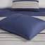 Ensemble de literie de luxe en microsuède bleu, confort hypoallergénique, style transitionnel