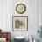 QXA825BLH Traditional Wall Clock, Brown-101647793
