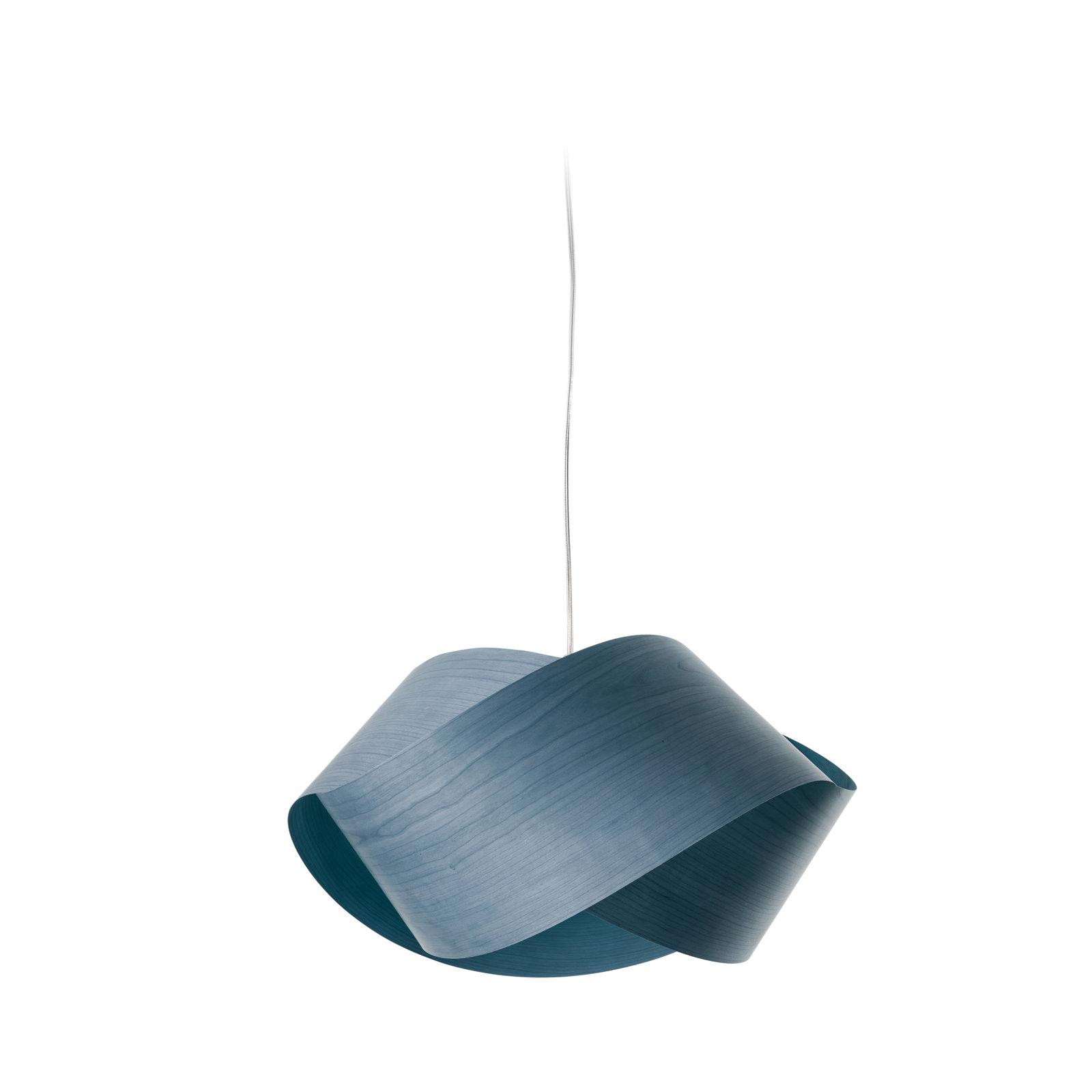 Nut Single Light Pendant, E26, Blue, Matte White