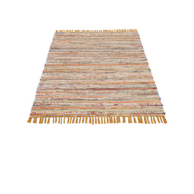 Chindi Hand Woven Kilim Yellow Rug