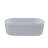 67'' Solid Surface Freestanding Soaking Bathtub In  White