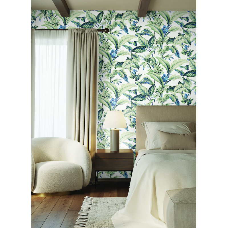 Mystic Isle Floral Wallpaper Double Roll by Ronald Redding, Multicolor