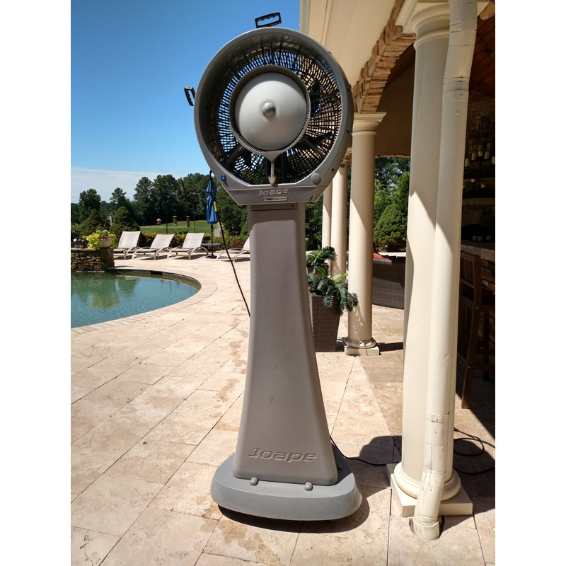 HURRICANE 78" Pedestal Reservoir 26 Gal Fan, Gray 