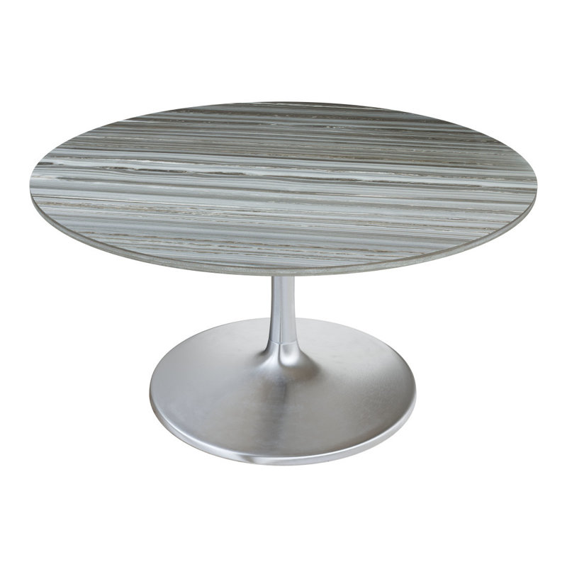 Table de salle à manger 60 po, 60 po x 60 po, Grey/Silver