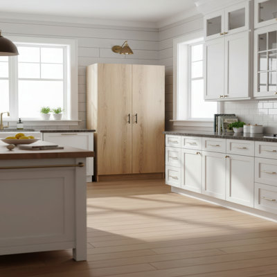 Armoire de rangement polyvalente en chêne