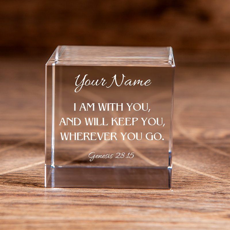 Genèse 28:15 I Am With You, H 3,15 po x l 3,15 po x P 3,15 po, Oui