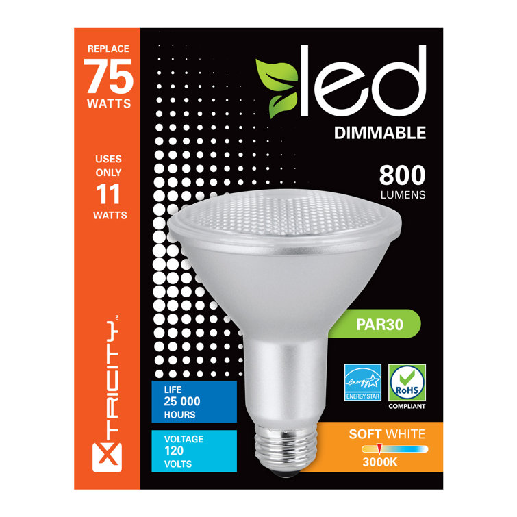 Equivalent PAR30 E26/Medium (Standard) Dimmable LED Bulb