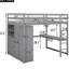 Lit mezzanine spacieux spacieux en gris avec garde-robe, bureau et options de rangement en bois massif-1480021685