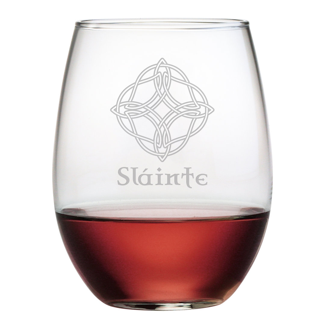 Slainte 21oz. Handmade Wine Glass Set (Set of 4) Susquehanna Glass