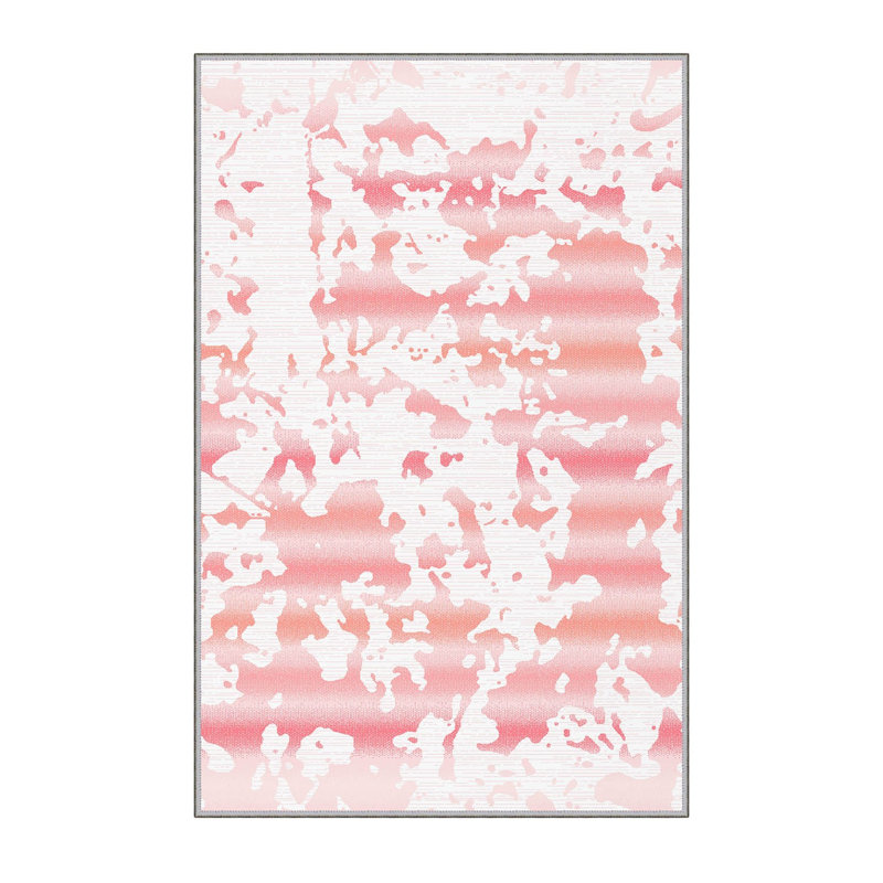 Stylish Hall Carpet 2.6 x 4.9 Feet, 1% Polyester with 8 mm Pile Height | Antibacterial, Non-Slip PVC Felt Dot Underside | Machine Washable, 3D Digital Printing | Perfect for Home Entryways & Living Spaces