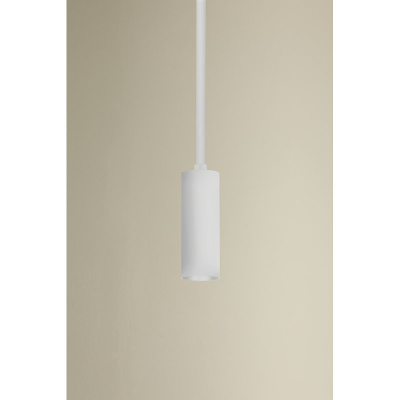 Luxe 1 - Light LED Pendant, 56" H x 2.5" W x 2.5" D, Marble, 17 W