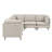 Linen Modular Sectional Sofa with Custom Configuration and Easy Assembly