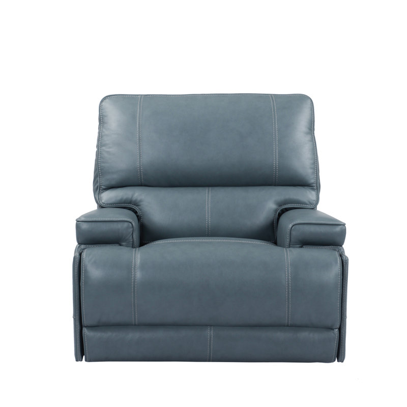 Adlan 40.75" Wide Cordless Power Recliner, Verona Azure