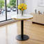 Tables basses compactes et à cocktail, en acier aggloméré marbré de 23,6 po, salle à manger moderne